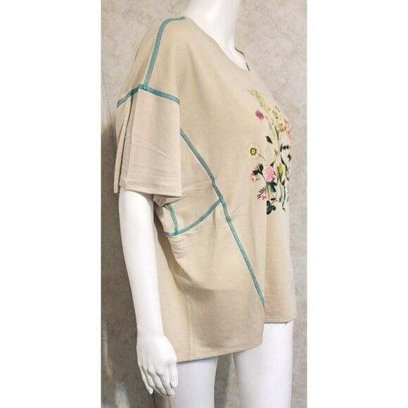 NWT - J&M Lifestyle Live Well Oversized Tee from Cato - Size L - Picture 2 of 7